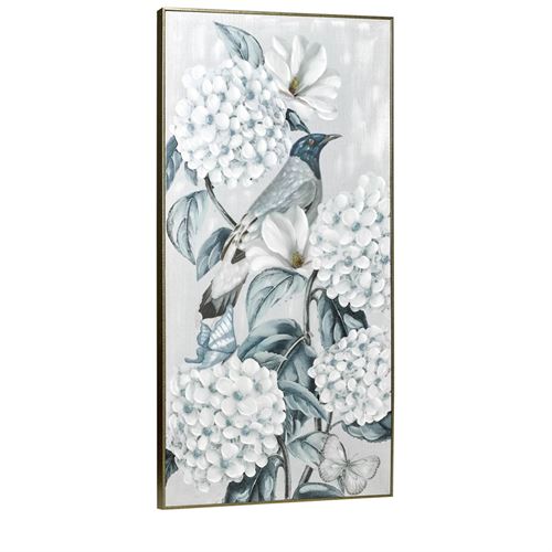 97106 TELA PINTADA PASSARO AZUL 60X120CM