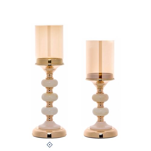 78780 CASTIÇAL DECORATIVO MTL VIDRO  C 12,00 L 12,00 A 38,00