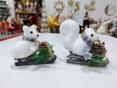 18695 PINGENTE FIG URSO/ESQUILO SORT PRATA