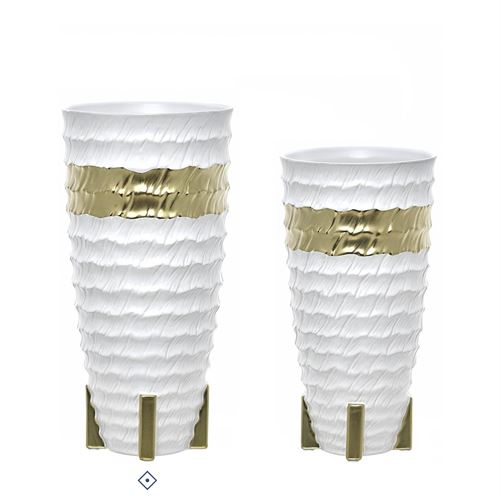 28167 JARRA CERAMICA GOLD STONE