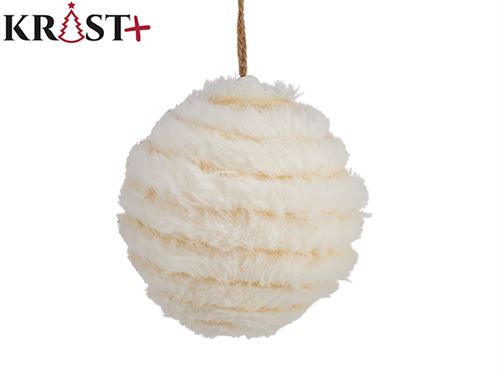 BOLA PENDURAR POLAR BRANCA 10CM