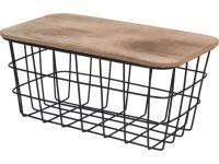 MA1000130 CESTA MDF MTL 26X15X13CM.