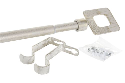 BR-185365 BARRA CORTINA ALUM NIO 160X3X6 EXTENS VEL 300 CM