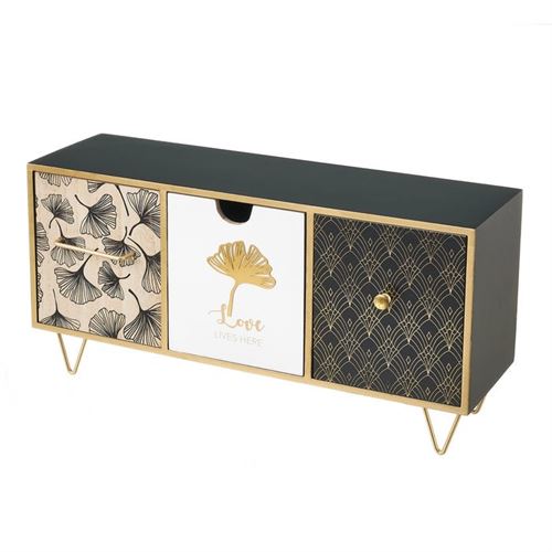 801657 GAVETAS 3 GAVETAS MDF 40 X 12 X 20 CM