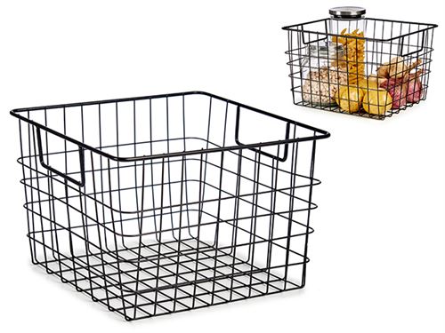 92308 CESTO ALÇA  AÇO PRETO MATE