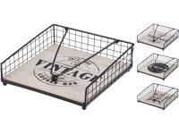 HZ2002080 PORTA GUARDANAPOS  METAL 18X15CM.3SORT