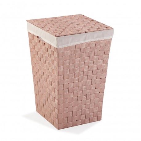 19480343 CESTO PARA ROUPA TECIDO ROSA