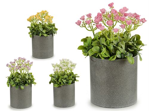 FLOR ARTIFICIALCAULES VASO CIMENTO