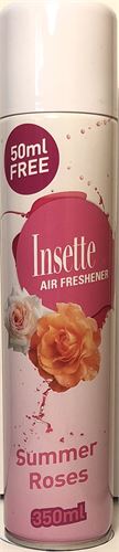 INSETTE AMBIENTADOR SPRAY ROSAS 350ML