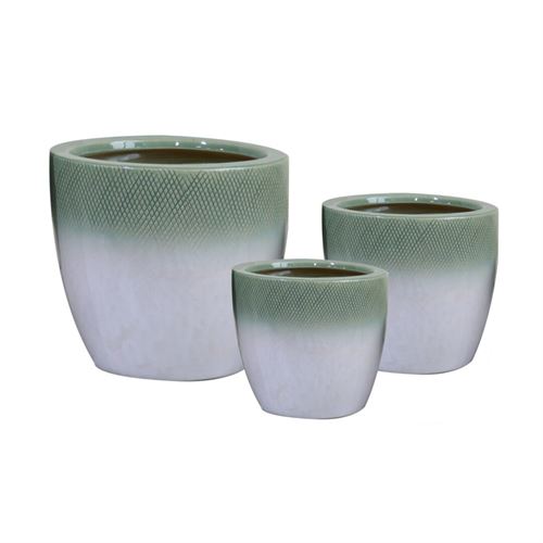 66361 SET 3 VASOS CERAMICA