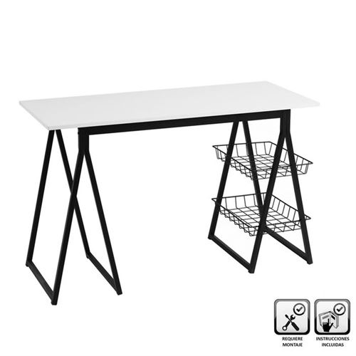 800251 SECRETARIA MDF / METAL 120 X 50 X 75,50 CM