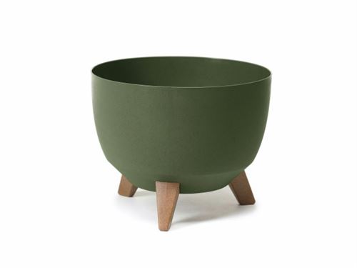14294 VASO PL C/PES MISA ROMA ECO COR VERDE 40X25CM