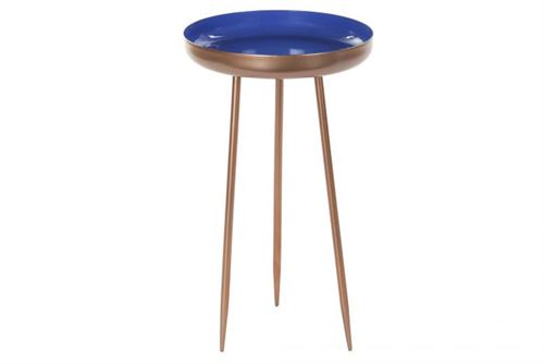 MB-182148 MESA AUXILIAR MTL 28,5X28,5X48,5 AZUL