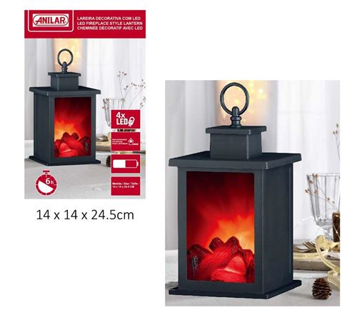 JMFH002 LANTERNA DECORATIVA 14X14X24,5CM