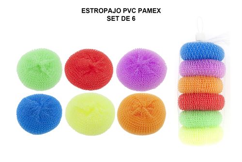 ESFREGAO EM PVC CJ-6 PÇ