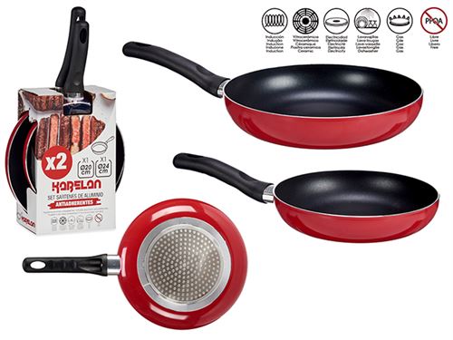 FRIGIDEIRAS ALUMINIO 20-24CM SET2