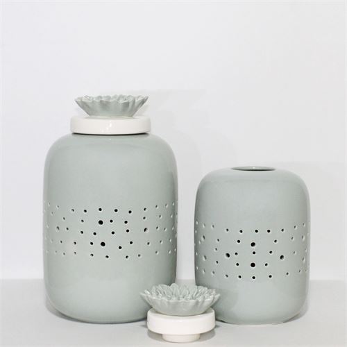 C99C POTE BOLERO VERDE MENTA 29CM CERAMICA