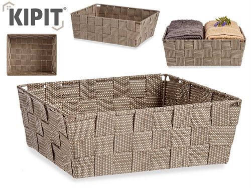 79821 CESTO RECTANGULAR 24CM NATURAL