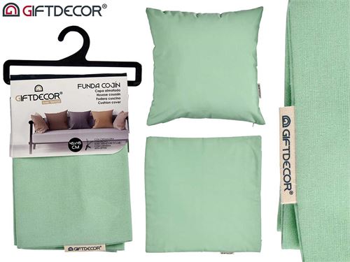 89645 CAPA ALMOFADA VERDE 45X45CM
