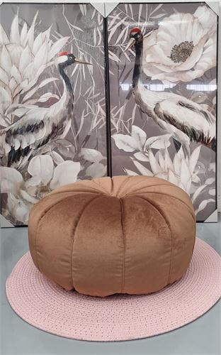 91658 PUFF ARABE VILLAR CASTANHO 70X35CM