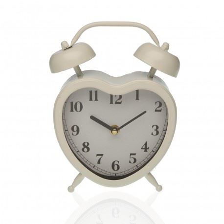 18191463 RELOGIO METAL CORAÇAO BRANCO