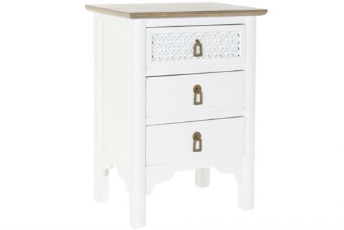 MESA DE CABECEIRA MDF ABETO 48X35X66 BRANCO