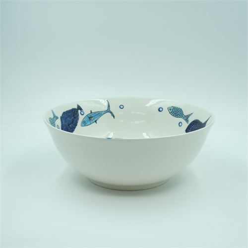 24099 SALADEIRA CERAMICA PEIXES