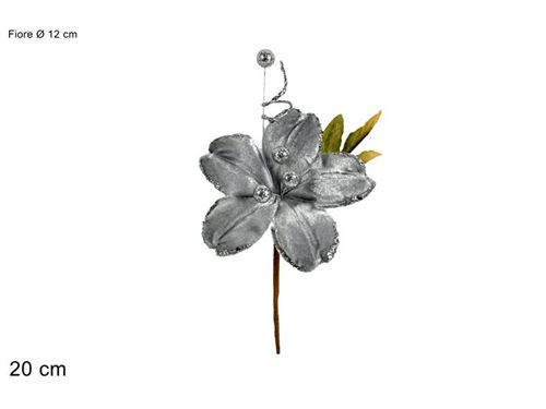 96658 FIORE VELLUTO 12 CM SILVER SP18542S