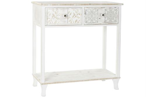 MB-181005 CONSOLA MADEIRA 81X36X85 DECAPE BRANCO