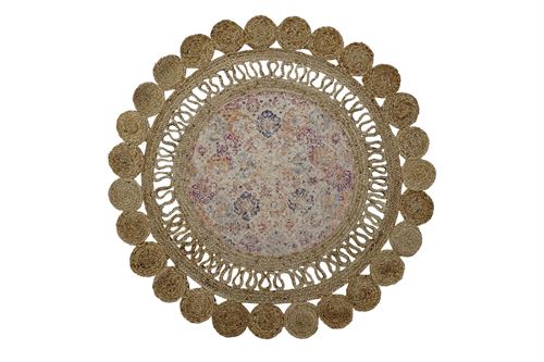 TX-180954 TAPETE RAFIA TURCO 120X120X0,5