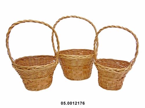 CESTOS REDONDOS C/ASA VIME SET3 35X60CM