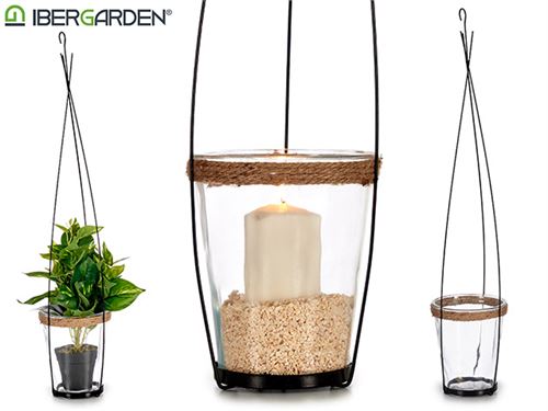 73645 PORTA VELAS CONICO 17x17x85CM