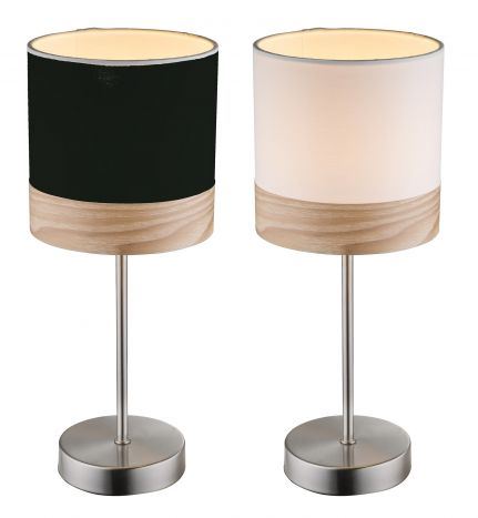 LA-182421 CANDEEIRO DE MESA METAL POLIÉSTER 26X26X43 2 MOD.