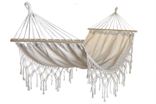 MB-166610 REDE ALG PLSTR HAMMOCK 200X100 110 FRANJAS BRANCAS