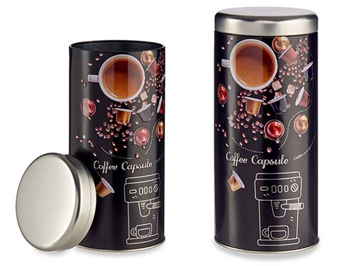 92330 CAIXA REDONDA DE CHAPA DESENHO CAFE