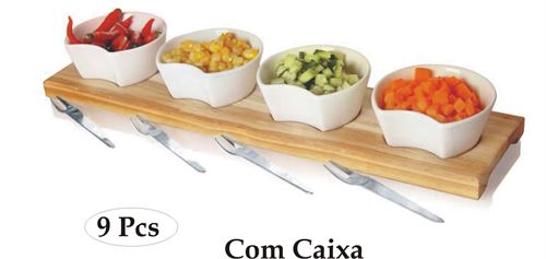 2042380 CONJ.APERITIVOS CERAMICA