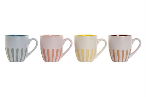 SM-177640 CANECA SET 4 CERÂMICA 10X7X7,5 180 ML, AZUL