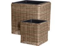 VN8000070 VASOS RATAN 37/27CM SET2