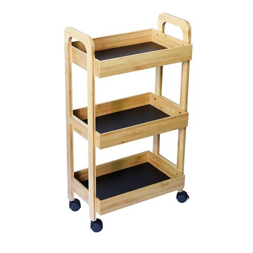 55149 CARRINHO COZINHA BAMBU 43X26X77CM