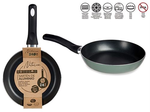 FRIGIDEIRA ALUMINIO 24CM VERDE